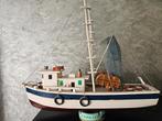 Houten decoratie bootje, Ophalen of Verzenden, Gebruikt, Groter dan 1:32, Overige merken
