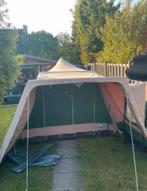 Vrijbuiter 6 persoons katoenen tent met kampeerspullen, Ophalen, Zo goed als nieuw, Tot en met 6