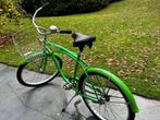 Groene Johnny Loco Cruiser met Mand, Fietsen en Brommers, Ophalen, Gebruikt, Staal