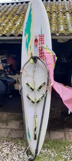retro surfplank ' Mystere' - 285 cm met zeilen en giek, Watersport en Boten, Ophalen, 250 tot 300 cm, Overige typen, Met vin(nen)