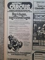 Advertentie Winter circus Cirque d'Hiver Eindhoven (1973), Ophalen of Verzenden, 1960 tot 1980, Knipsel(s)