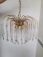 vintage Murano lamp met druppelvormige hangers, Antiek en Kunst, Ophalen of Verzenden