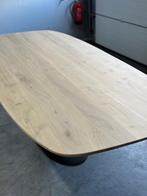 NIEUW! Massief eiken tafel 285x125cm, Deens ovaal!, Ophalen, Vijf personen of meer, Ovaal, Nieuw