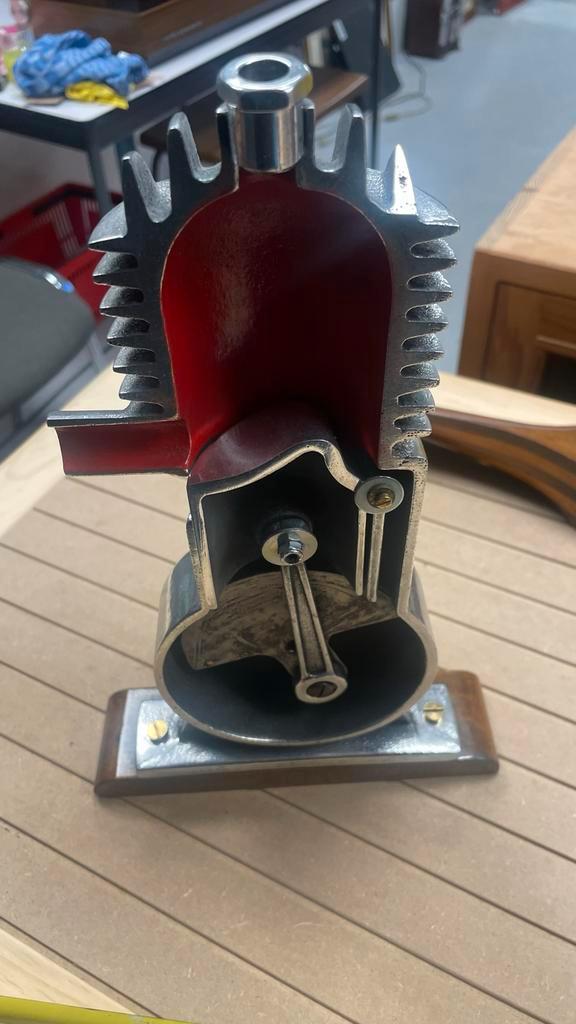Vintage 2-Takt Motor Demonstratiemodel, Antiek en Kunst, Kunst | Overige Kunst, Ophalen of Verzenden