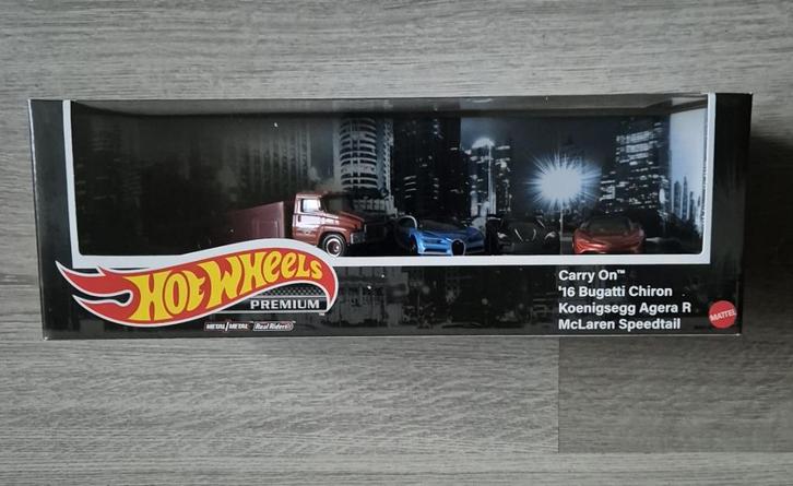 Hot Wheels Premium Diorama EXOTIC KOENIGSEGG BUGATi mclaren, Hobby en Vrije tijd, Modelauto's | Overige schalen, Nieuw, Auto, Ophalen of Verzenden