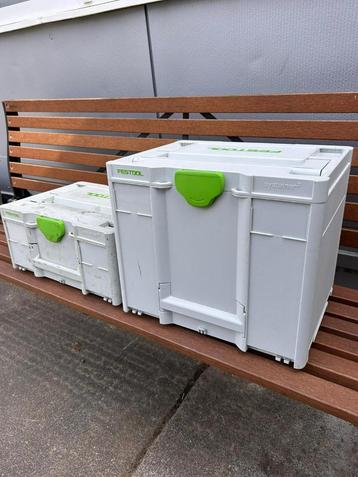 Festool koffers - systainers - 1 grote & 1 kleine –  beschikbaar voor biedingen