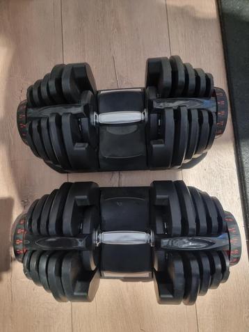 Verstelbare halter, verstelbare dumbell, halters dumbells ve beschikbaar voor biedingen