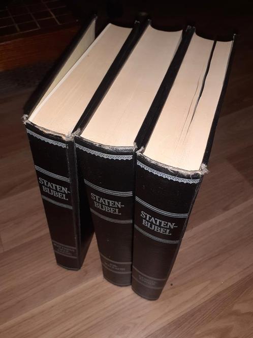 Driedelige Statenbijbel, Antiek en Kunst, Antiek | Boeken en Bijbels, Ophalen of Verzenden