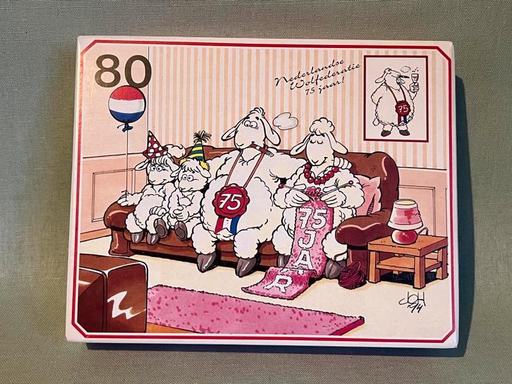 Puzzel Nederlandse Wolfederatie 75 jaar! - 80 stukjes, Hobby en Vrije tijd, Denksport en Puzzels, Zo goed als nieuw, Legpuzzel