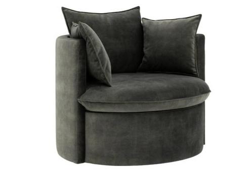 Goossens Fauteuil donker groen, Huis en Inrichting, Fauteuils, Zo goed als nieuw, Ophalen