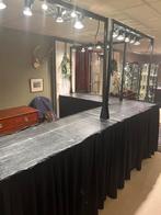 Markt/Verkoopstand 3 houten tafels opbouw met verlichting, Zakelijke goederen, Kantoor en Winkelinrichting | Winkel en Inventaris
