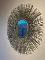 Metal sunburst wall mirror, Antiek en Kunst, Ophalen, Rechthoekig