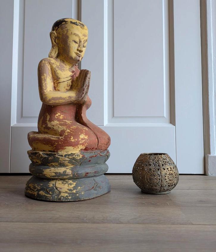 Handgemaakt boeddhistisch beeld, Birma, Antiek en Kunst, Kunst | Niet-Westerse kunst, Ophalen of Verzenden