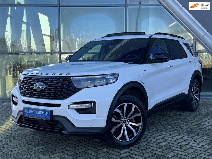 Ford Explorer 3.0 V6 EcoBoost PHEV ST-Line 457pk Panoramadak, Auto's, Ford, Bedrijf, Te koop, Explorer, 360° camera, 4x4, ABS