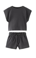 zara 140 set shirt shorts waffle katoen nieuw, Ophalen of Verzenden, Nieuw, Meisje