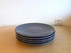 5 elegante, grote dinerborden | donker grijs, Ophalen, Zo goed als nieuw, Bord(en), Overige stijlen