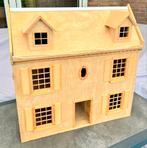 Groot Houten Poppenhuis - DIY Inrichting, Ophalen, Zo goed als nieuw, Poppenhuis