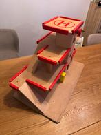 Houten Speelautogarage met Lift, Ophalen, Gebruikt, Jongen of Meisje