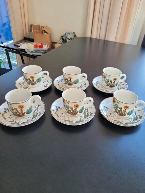 Villeroy and boch serie botanica koffiekopjes, Antiek en Kunst, Antiek | Keukenbenodigdheden, Ophalen
