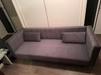 Donkergrijze bank fluweelzacht. NIEUW. Kleur is vertekend., Huis en Inrichting, Banken | Bankstellen, Ophalen, Zo goed als nieuw