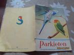 Boekje parkieten huisvesting verzorging ea Kon P Sluis Weesp, Dieren en Toebehoren, Vogels | Parkieten en Papegaaien, Geslacht onbekend