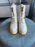 Lina Locchi leren laarsjes mt 38 crème kleurig., Overige kleuren, Lina Locchi, Lage of Enkellaarzen, Ophalen of Verzenden