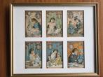 6  reclame plaatjes rond 1900. Poppen Serie 1t/m 6., Ophalen of Verzenden, Gebruikt, Pop