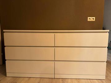 Ikea Malm ladekast - 6 lades - Gebruikt