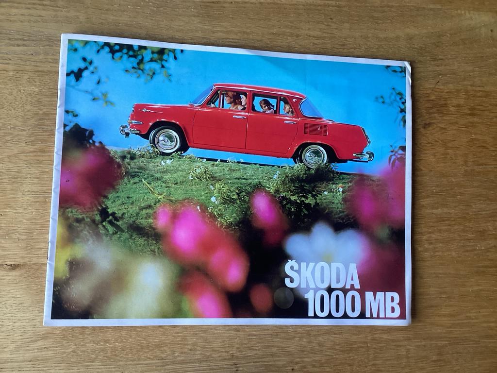 Skoda 1000 MB Brochure - Origineel!, Ophalen of Verzenden, Gelezen, Overige merken