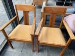 2 houten stoelen, Huis en Inrichting, Stoelen, Twee, Gebruikt, Ophalen of Verzenden, Hout