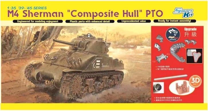 Dragon 1:35 M4 Sherman 'Composite hull'- SMART - ongeopend, Hobby en Vrije tijd, Modelbouw | Auto's en Voertuigen, Nieuw, Tank