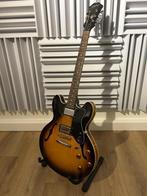 Epiphone ES-339 Vintage Sunburst semi-akoestische gitaar, Ophalen of Verzenden, Zo goed als nieuw, Hollow body, Epiphone