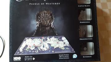 puzzel 3d versie Westeros Game of Thrones fraai  beschikbaar voor biedingen
