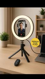 Trust Maku Vlogging Kit – LED Ringlamp met Statief en, Ophalen of Verzenden, Nieuw, Minder dan 150 cm, Driepoot