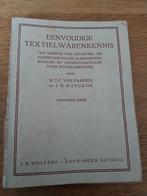 Eenvoudige Textielwarenkennis (1949), Ophalen of Verzenden, W.J.C. van Paassen en J.H. Ruygrok