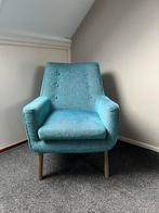 Mooie turquoise fauteuil stoel, Huis en Inrichting, Fauteuils, Ophalen, Zo goed als nieuw, 75 tot 100 cm, 50 tot 75 cm
