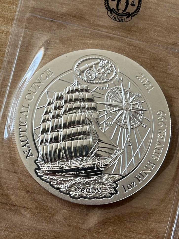 3x Rwanda Nautical Ounce - Schepen Serie, Postzegels en Munten, Munten | Nederland, Losse munt, Overige waardes, Zilver, Ophalen of Verzenden