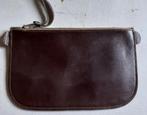 Leren portemonnee beurs etui met rits afmeting 17 x 10,5 cm., Ophalen of Verzenden, Zo goed als nieuw, Bruin, Leer