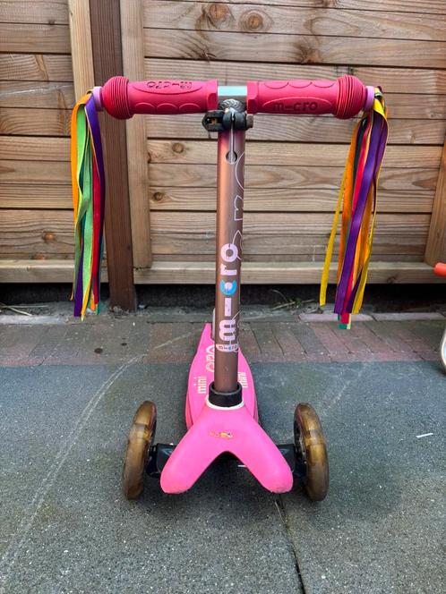 Micro step mini de luxe roze (met gebreken), Fietsen en Brommers, Steps, Gebruikt, Gewone step, Ophalen