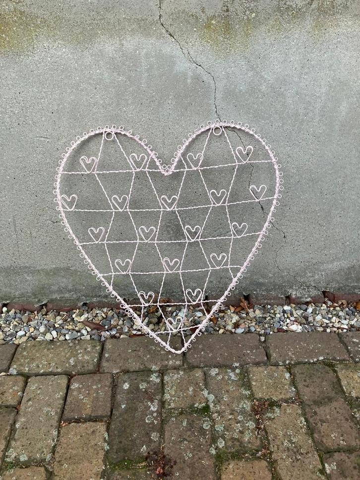Liefdevol Fotorek met Hartjes, Huis en Inrichting, Woonaccessoires | Wanddecoraties, Zo goed als nieuw, Ophalen of Verzenden
