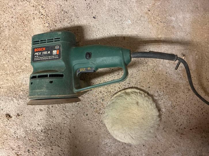 Bosch PEX 115 A Handschuurmachine - Rond met snoer, Doe-het-zelf en Verbouw, Gereedschap | Schuurmachines, Gebruikt, Excentrische schuurmachine