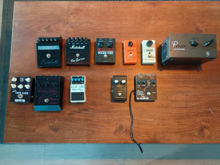 Diverse effectpedalen, Muziek en Instrumenten, Effecten, Gebruikt, Chorus, Delay of Echo, Distortion, Overdrive of Fuzz, Reverb