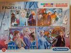 Disney Frozen II Puzzel - 4 in 1, Ophalen, Meer dan 50 stukjes, Zo goed als nieuw, 4 tot 6 jaar