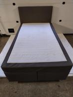 Boxspring 120x200 met hoofdbord, Ophalen, Gebruikt, Twijfelaar, 120 cm