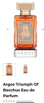 Argos Triumph Of Bacchus Eau de Parfum 100 ml, Ophalen of Verzenden, Nieuw