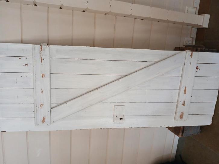 Antieke brocante houten Franse poort, Antiek en Kunst, Curiosa en Brocante, Ophalen