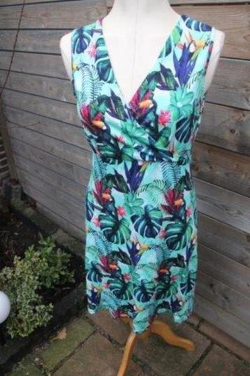 Jurk aqua/ kleur Smashed Lemon mt M/38 Vaste prijs OPRUIMING beschikbaar voor biedingen