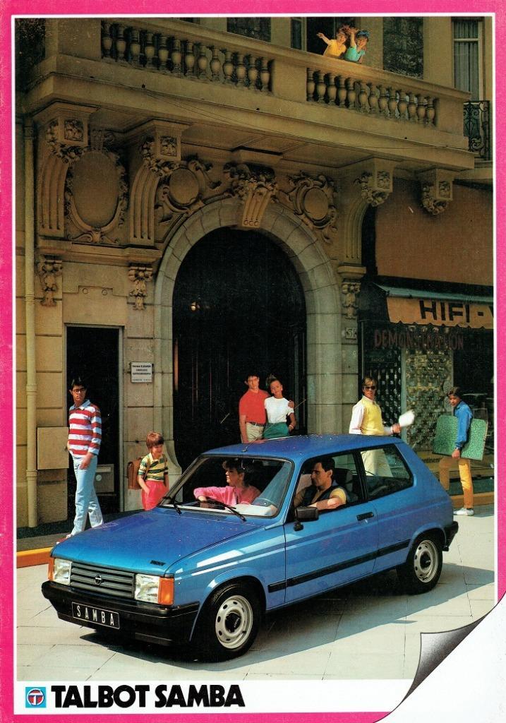 Folder Talbot Samba (1983), Boeken, Auto's | Folders en Tijdschriften, Gelezen, Overige merken, Verzenden