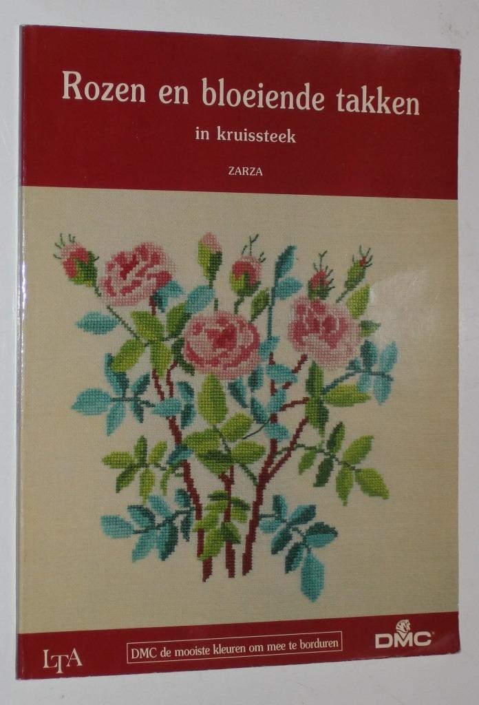 Rozen en bloeiende takken in kruissteek 112758, Boeken, Hobby en Vrije tijd, Zo goed als nieuw, Borduren en Naaien, Ophalen of Verzenden