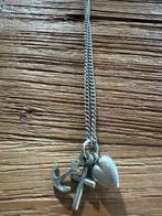 Ketting met hoop, geloof en liefde., Overige voorstellingen, Ophalen of Verzenden, Zo goed als nieuw, Zilver